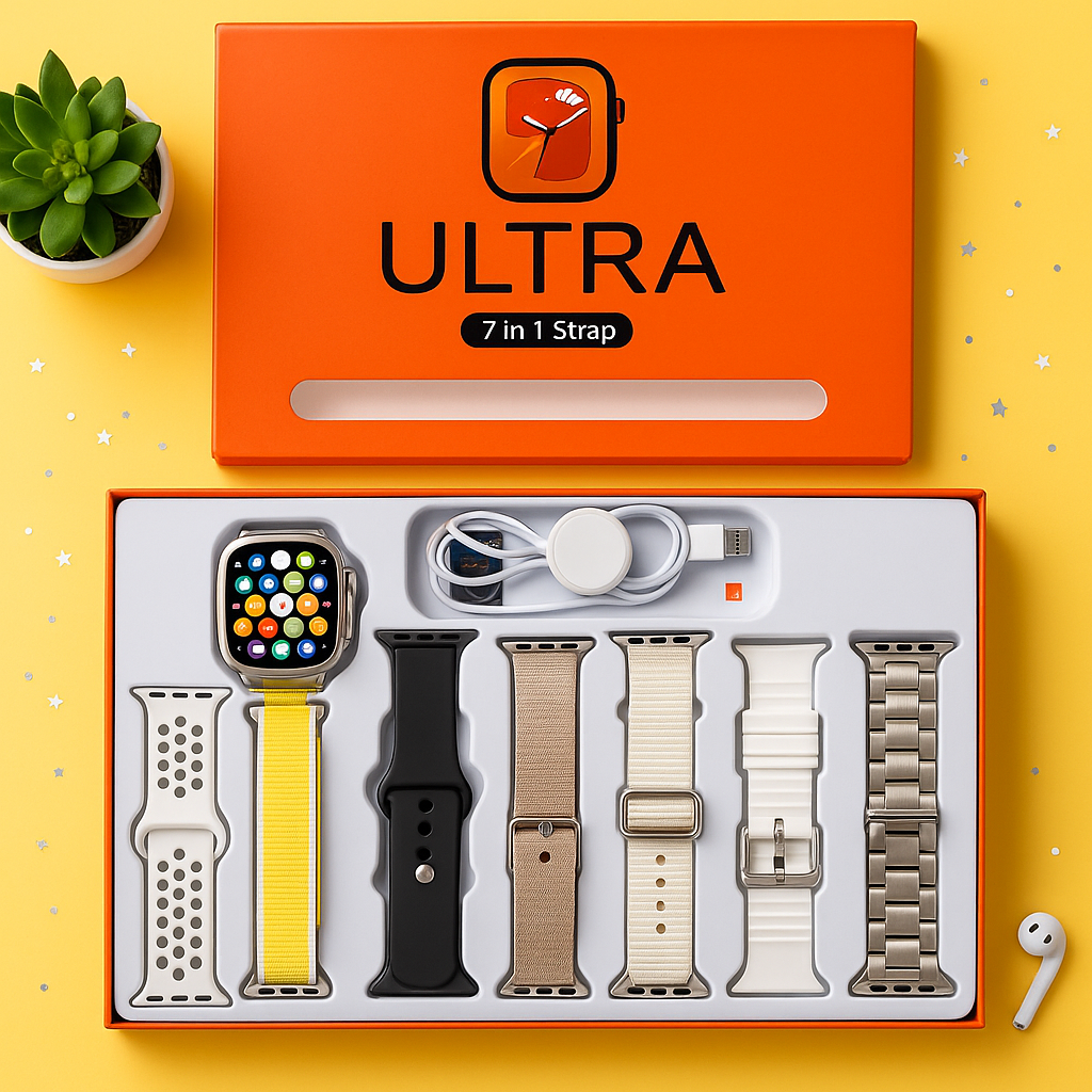 7 in 1 Ultra smart watch for men and women|| Unisex and kids